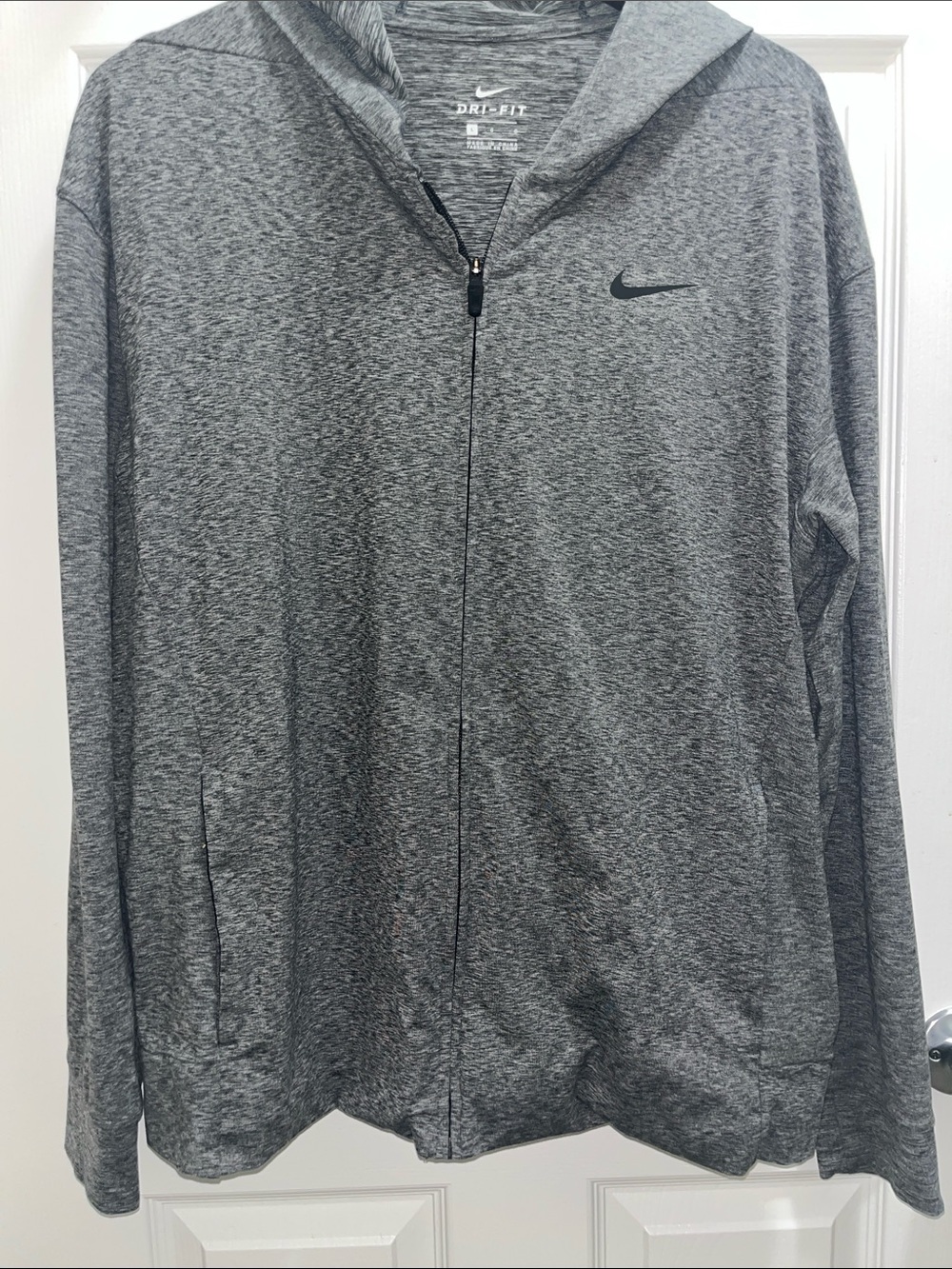 Nike Gray Dri-FIT Full-Zip Performance Jacket